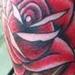 Neo-Traditional rose with key and blade  Tattoo Design Thumbnail