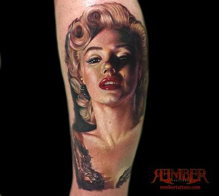 Rember, Dark Age Tattoo Studio - Marilyn Monroe 