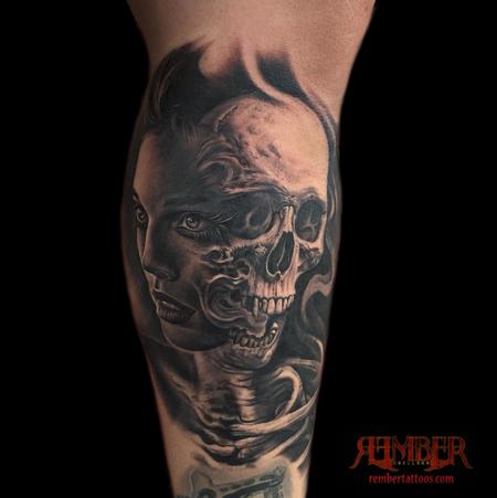 Rember, Dark Age Tattoo Studio - Rember collab with Bob Tyrell