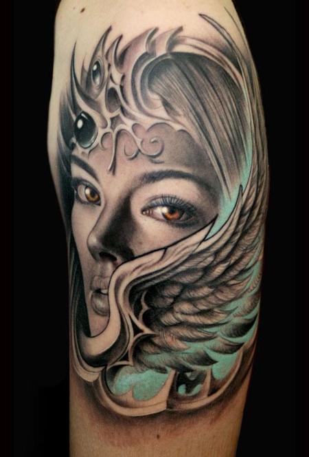 Rember, Dark Age Tattoo Studio - Valkyrie Wing Tattoo