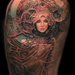 Tattoos - Art Nouveau Portrait - 108664