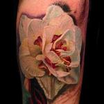 Tattoos - White Flower, Color Realism - 109252