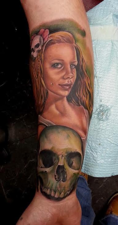 Tattoos - Skull Girl - 114592