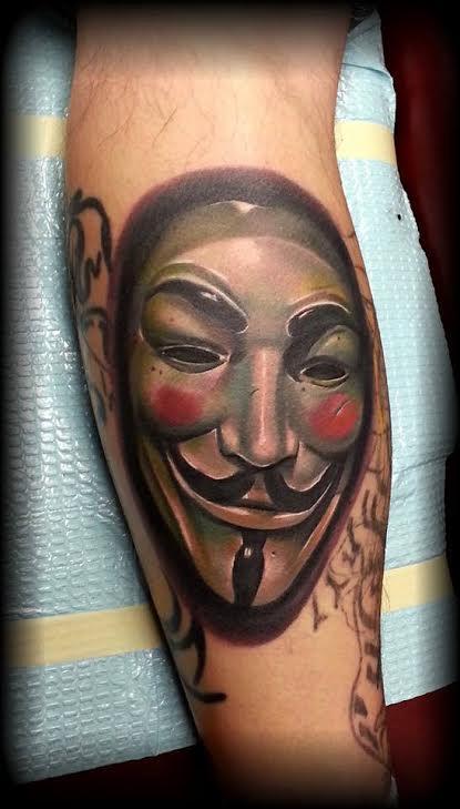 Tattoos - Guy Fawkes Mask - 114595