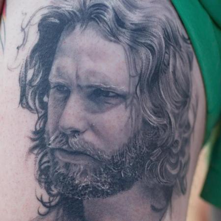 Tattoos - Jim Morrison Portrait Details - 113691