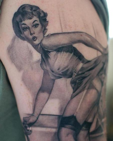 Tattoos - Elvgren Pinup Details - 113692