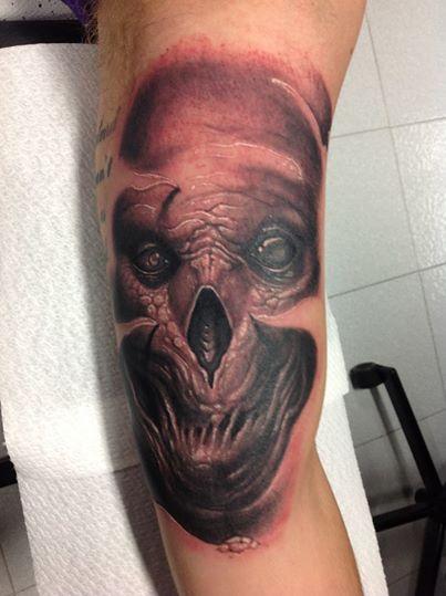 Tattoos - gross skull - 99376