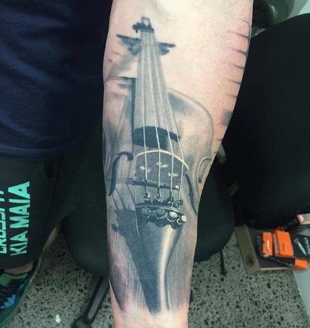 Tattoos - Violin Tattoo - 113668