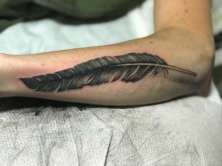 Tattoos - Black_and_grey_feather_tattoo - 132394