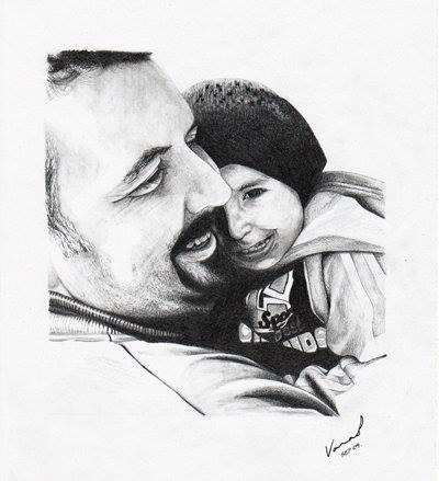 Tattoos - father and son portrait - 113765