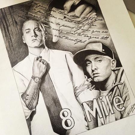 Tattoos - eminem portrait - 113766