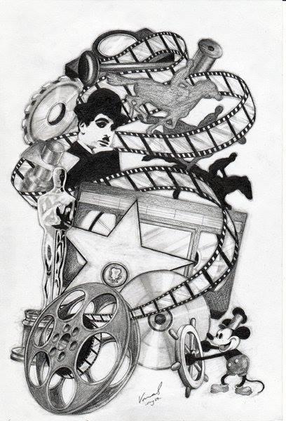 Tattoos - hollywood themed drawing - 113770