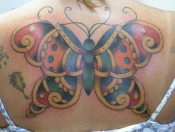 Looking for unique Keith Underwood Tattoos?  Traditional Butterfly Tattoo