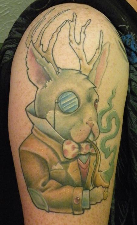 The Art of Joe King - contemplative jackalope