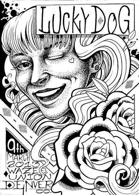 Tattoos - Lucky Dog Poster Illustration - 73925