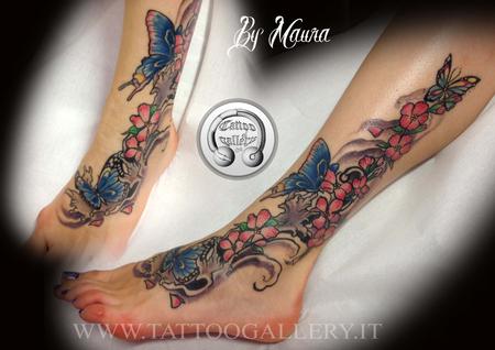 Tattoo fiori e farfalle  Design Thumbnail