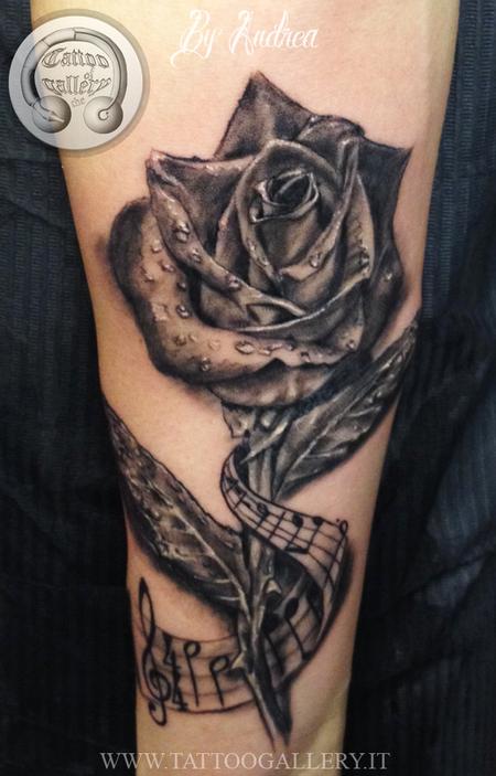 Tattoos - Black rose - 100920