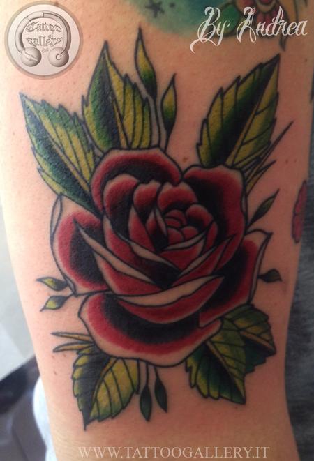 Tattoos - Oldschool rose - 100773