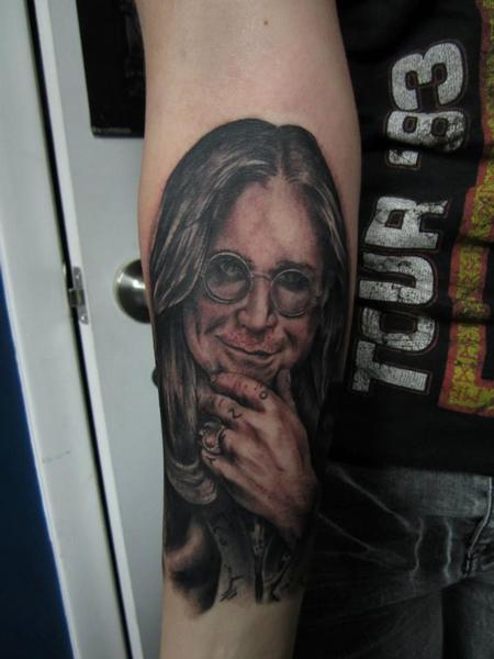 Tattoos - ozzy ozbourne portrait - 66581