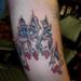 80's chick skin tear Tattoo Thumbnail