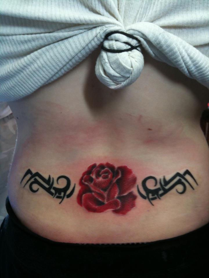rose treibal Tattoo Thumbnail