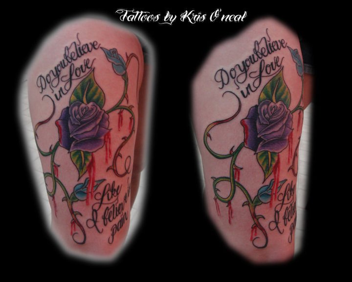 roses blood Tattoo Thumbnail
