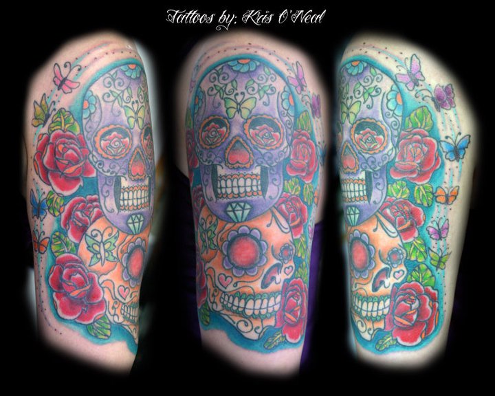 sugar skulls Tattoo Thumbnail