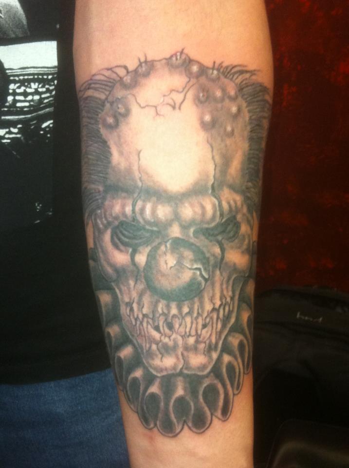 evil clown Tattoo Thumbnail