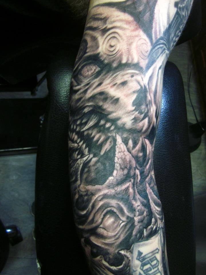 Tattoos - animal demon bio - 66647