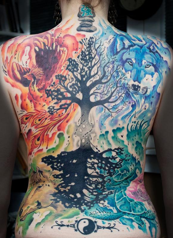 watercolor back piece of the elements by david dettloff watercolor back piece of the elements by david dettloff