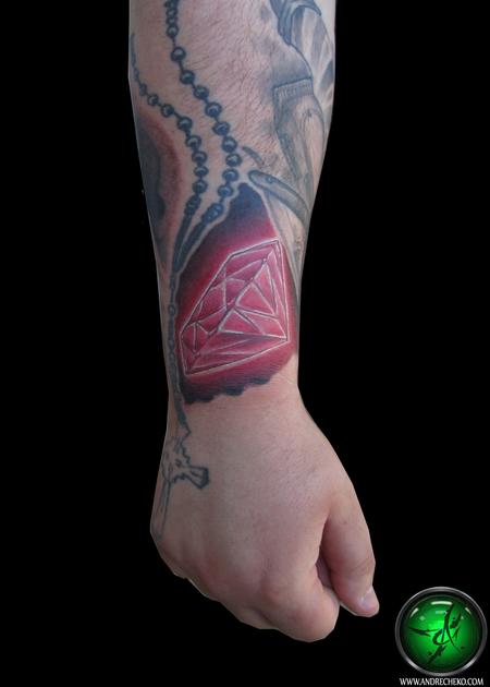 Tattoos - Glowing diamond tattoo - 69403
