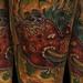 Tattoos - bio organic decomposing apple color tattoo - 76734