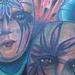 Tattoos - Theater Mask color back tattoo - 75731