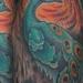 Tattoos - peacock half sleeve color tattoo - 76477