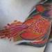 Tattoos - glowing hibiscus flower color tattoos - 76479