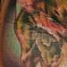 Tattoos - Dark skull arm color tattoo - 75830