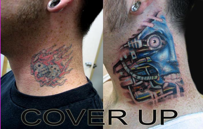 Neck Tattoo Cover Up Ideas