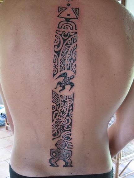 Looking for unique Tattoos Totem back tattoo 