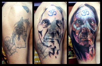 Looking for unique  Tattoos? Native American chief cover up