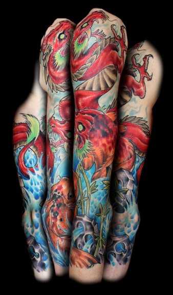 Comments 3 4 sleeve koi transforming into a dragon