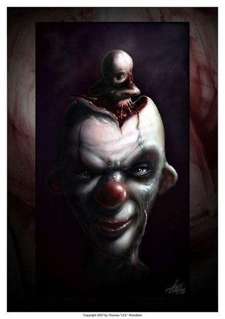 Tattoos - Clown Fetus Art - 39682