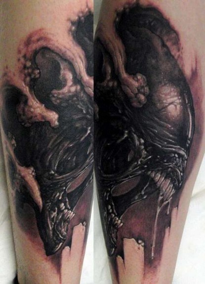 Tommy Lee Wendtner alien Tattoo