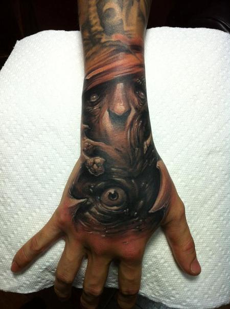 Tommy Lee Wendtner - Eye hand tattoo
