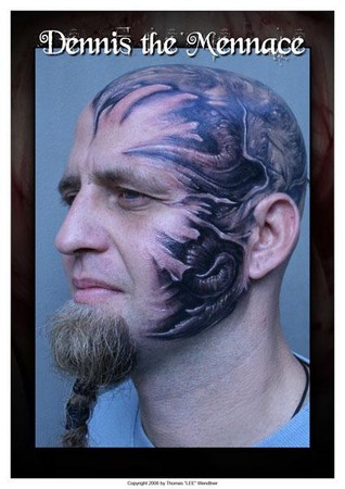 Tommy Lee Wendtner - Full Face Tattoo