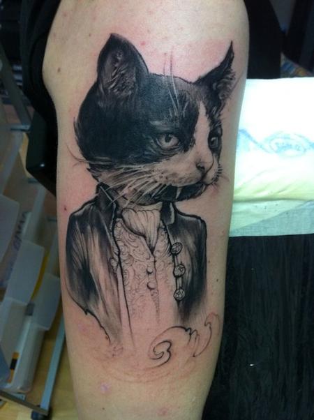 Tommy Lee Wendtner - Vampire kitty tattoo