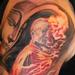 Burning monk... Tattoo Design Thumbnail