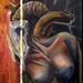 Tattoos - Ram skull lady - 72870