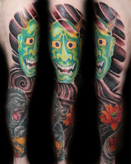 Tattoos - Shad  Perlich - Gorilla with severed head!