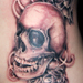 tattoo galleries/ - Skull tattoo on side of body - 40302