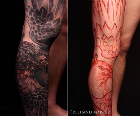 Tattoos - Phoenix Hawk - 129734